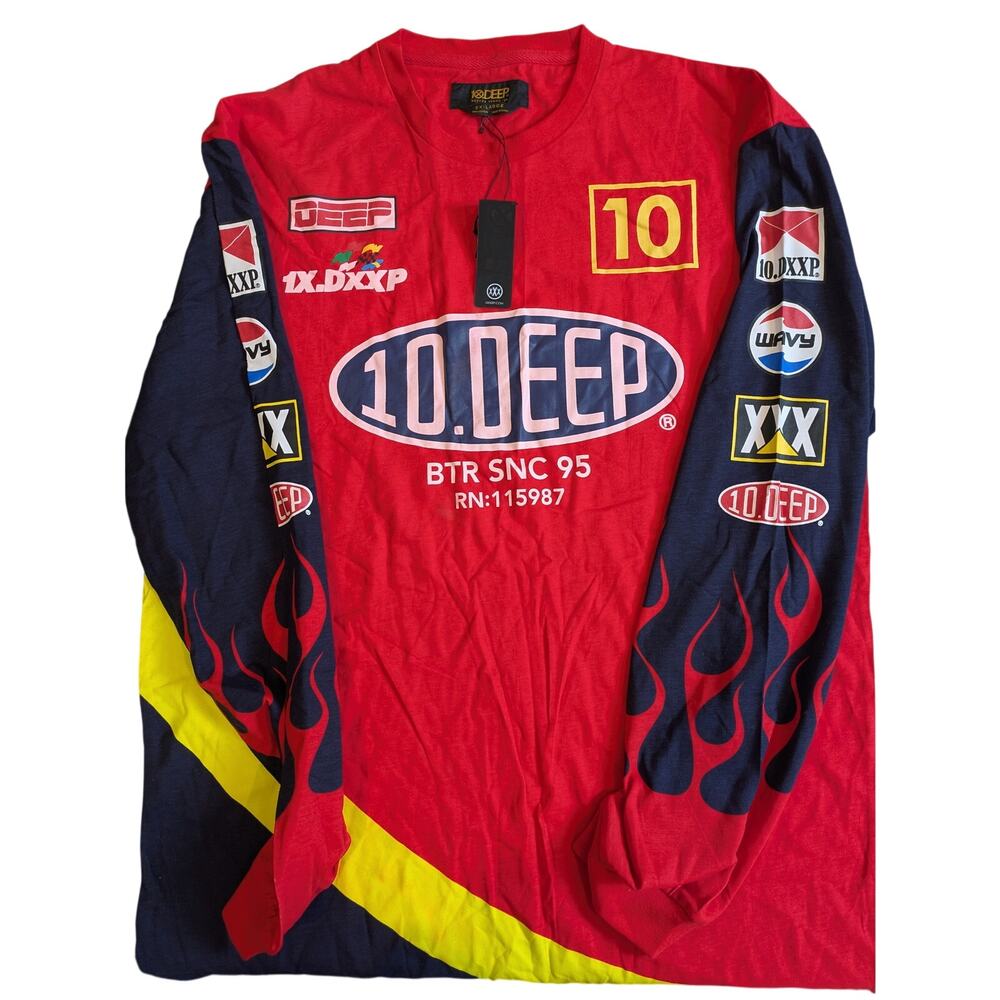 10.Deep Team Long Sleeve Racing Jersey